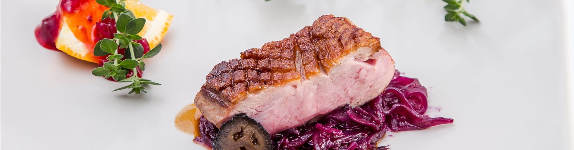 Entenbrust mit Orangenthymian