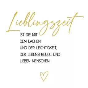 Serviette, Lieblingszeit