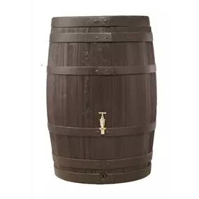 BARRICA Regenfass 420 L, braun Deckel verriegelbar