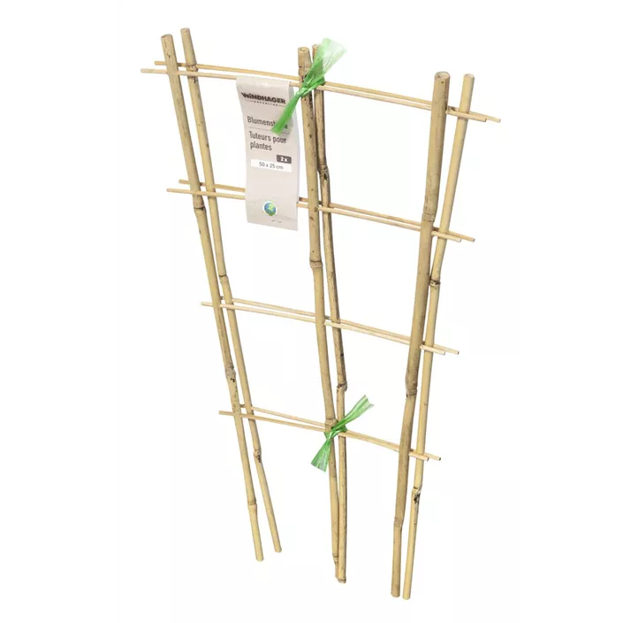 Blumenstütze Bambus in V Form
