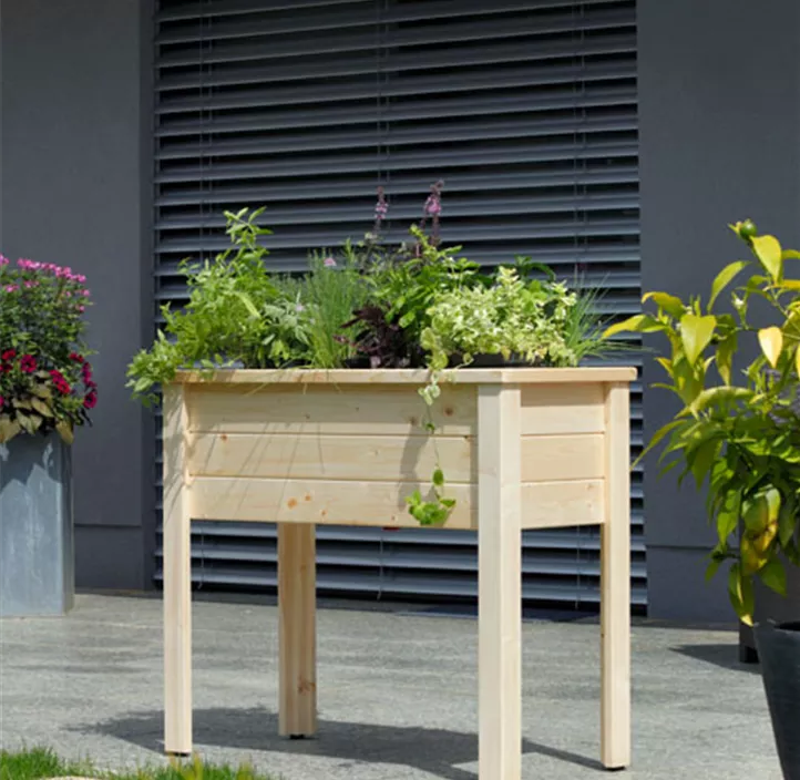 Balkon-Hochbeet Fichte inkl. Einsatz und Ablauf (Zustellartikel)