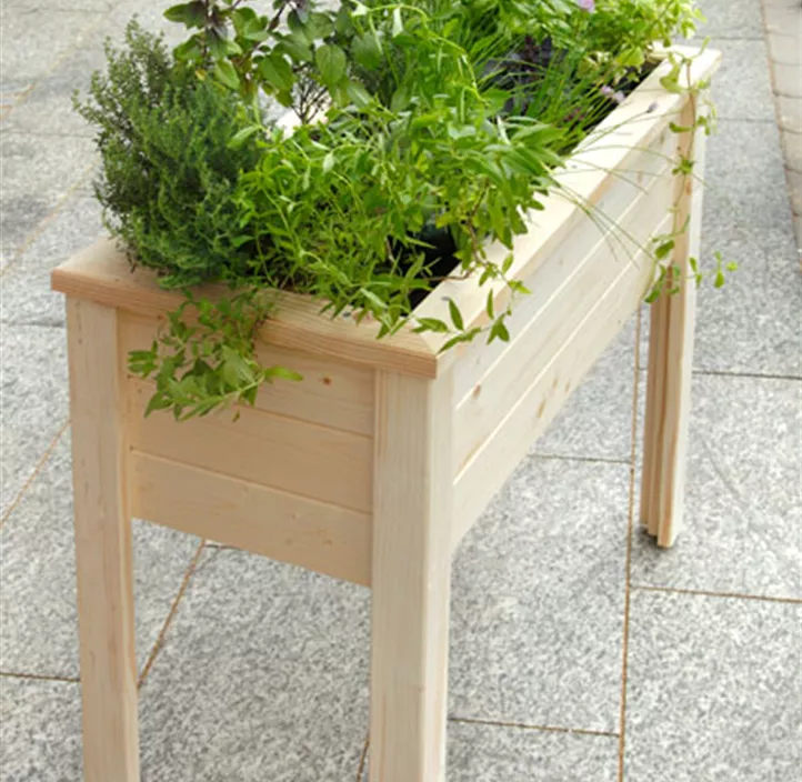 Balkon-Hochbeet Fichte inkl. Einsatz und Ablauf (Zustellartikel)