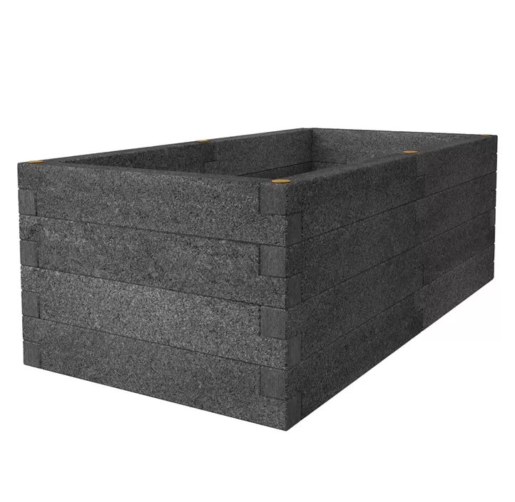 Holzbeton-Hochbeet rechteckig (Versandartikel)