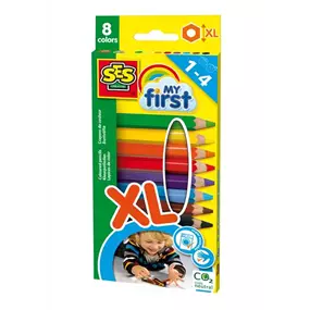 Dicke Buntstifte XL, 8 Farben