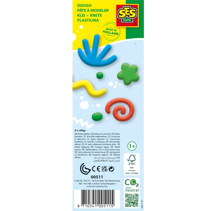 Feel good Knete - Pure, 4 Farben