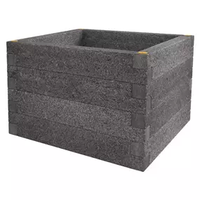 Holzbeton-Hochbeet quadratisch (Versandartikel)
