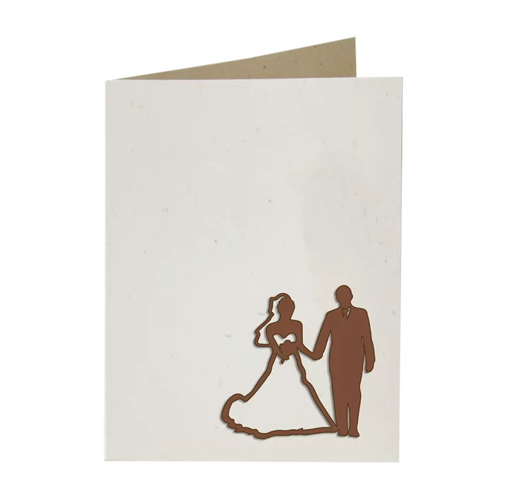 Grußkarte - Brautpaar