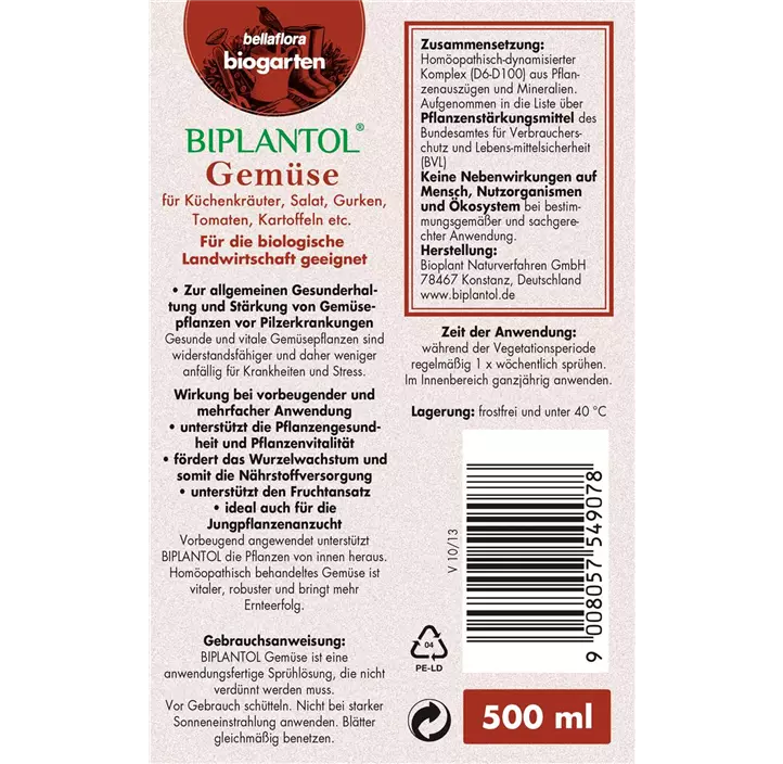 BIPLANTOL® Gemüse anwendungsfertig