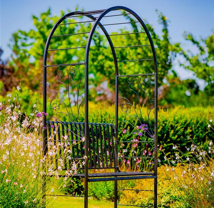 Rosenbogen Bidasoa mit Bank im Karton (Versandartikel)