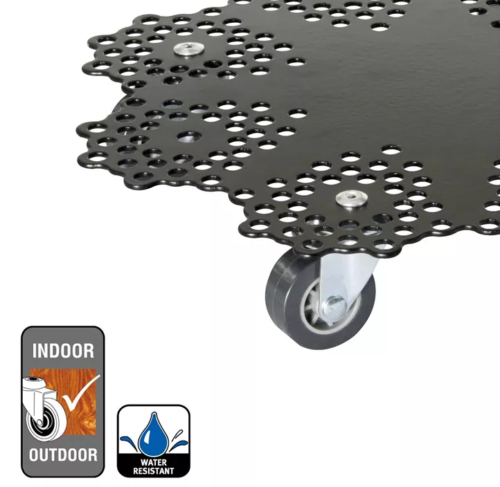 Multi Roller Blume mit gestanzten Punkten