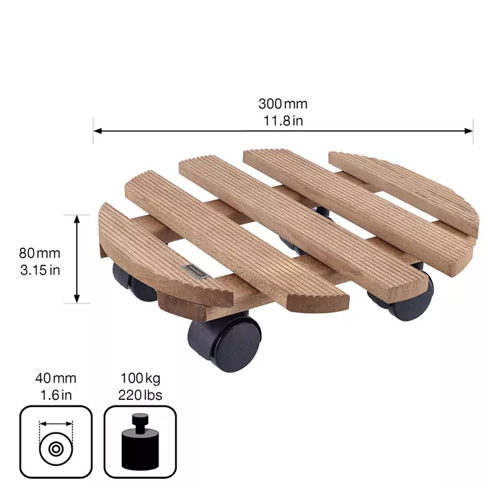Multi Roller Country, palisander rund