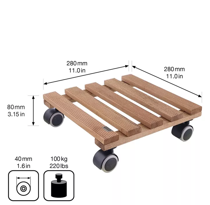 Multi Roller Country, palisander eckig