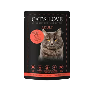 Cat's Love Frischebeutel Rind Pur