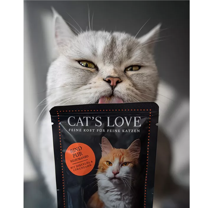 Cat's Love Frischebeutel Rind Pur