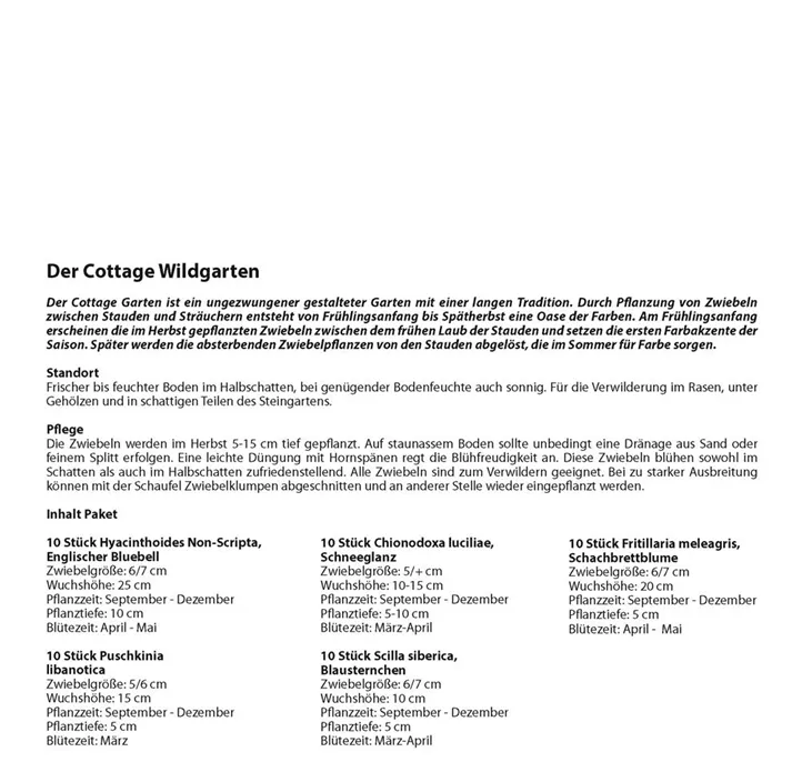 Cottage-Verwilderungsgarten