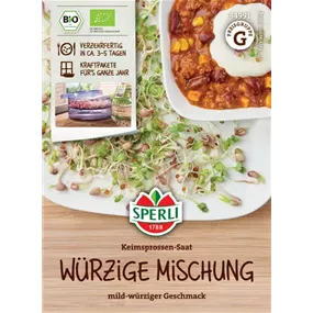 BIO Keimsprossen-Saat Würzige Mischung