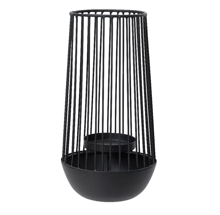 Laterne Eisen, schwarz