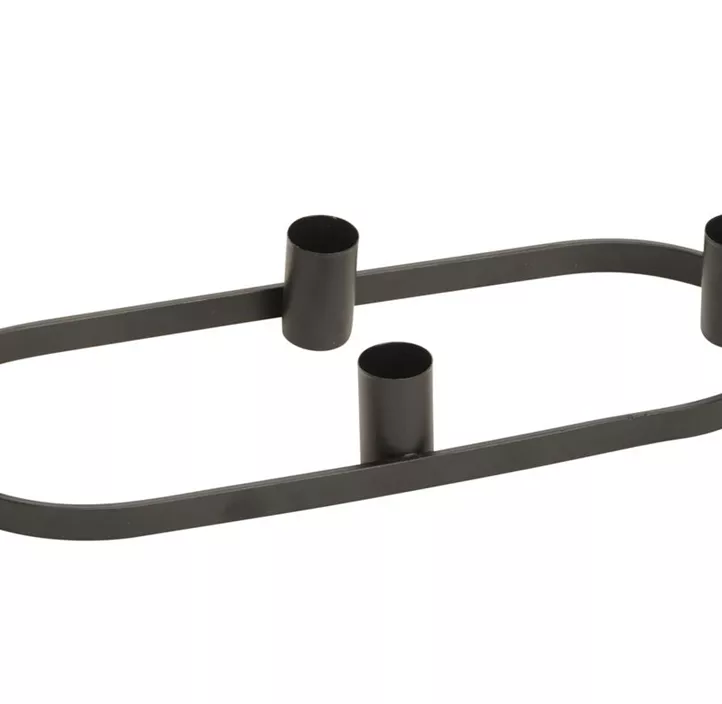 Kerzenhalter oval für 4 Stabkerzen
