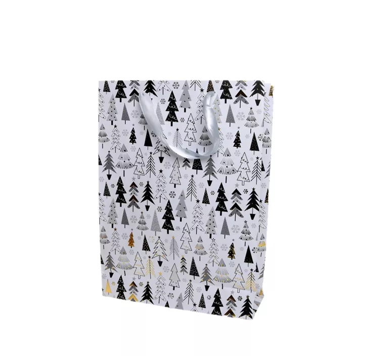 Papiertasche Tannen, weiß