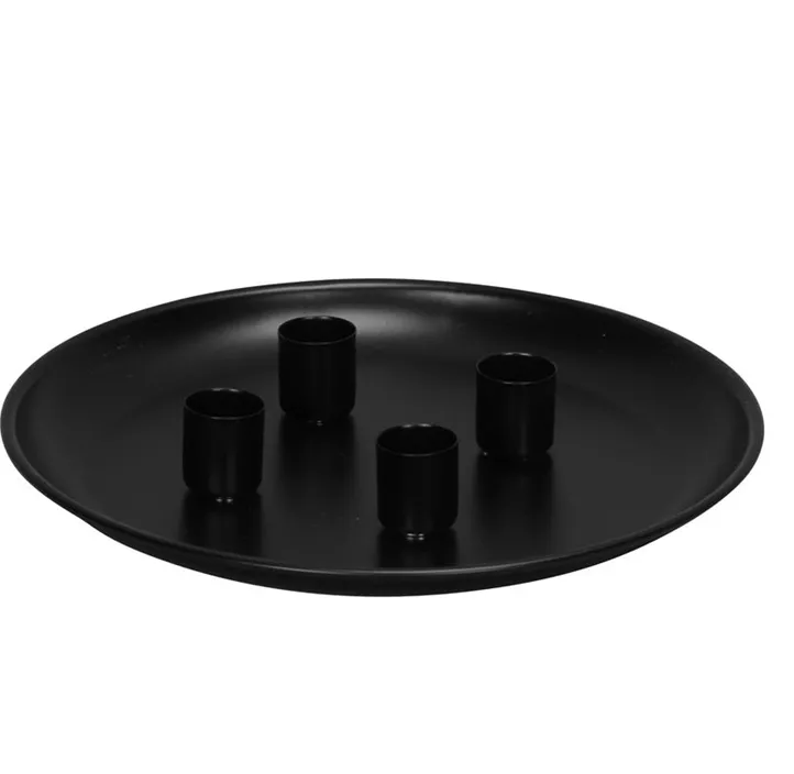 Teller mit Magnetkerzenhaltern