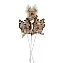 Stecker Rentier mit Schleife