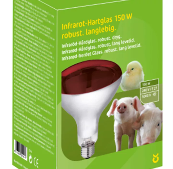 Infrarotlampe 150W Hartglas