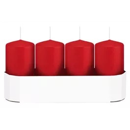 Stumpenkerze 4er Packung