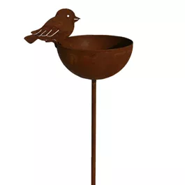 Metallvogeltränke auf Stab