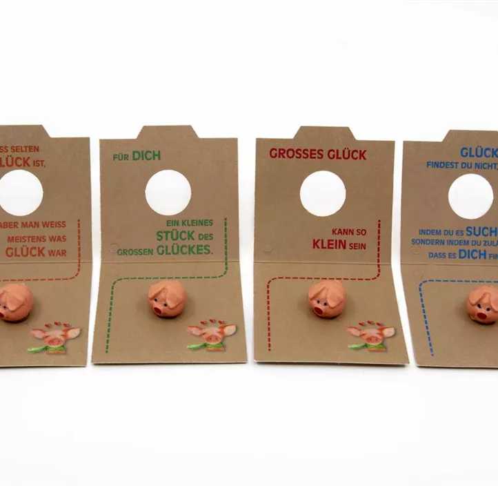 Glücksbrief mit Schweinchen