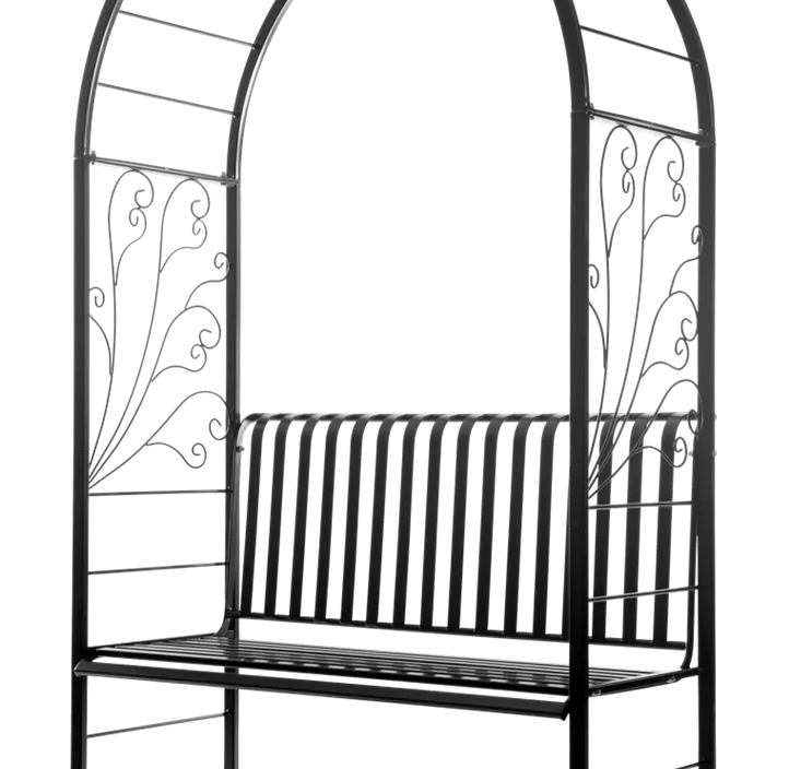 Rosenbogen mit Bank Bidasoa