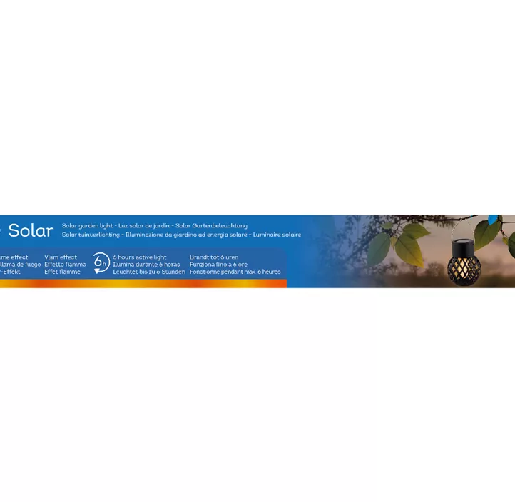 Solar Hänge-Lampe mit Flacker-Effekt