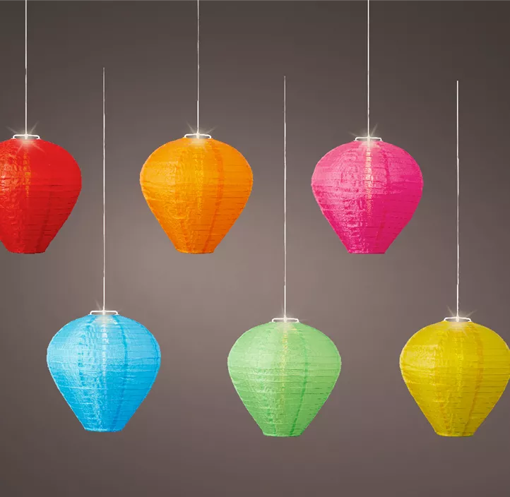 Solar Lampion, 6 Farben