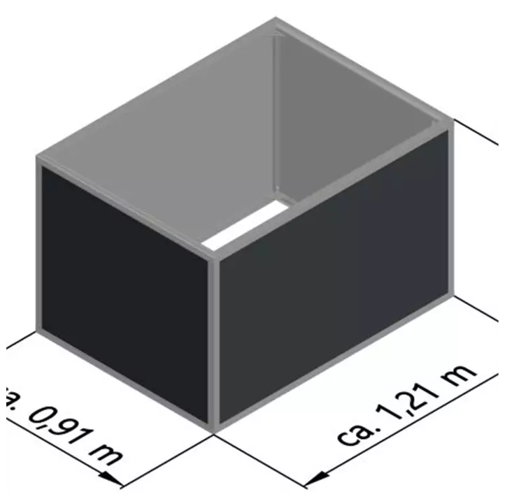 Aluminium-Hochbeet 130