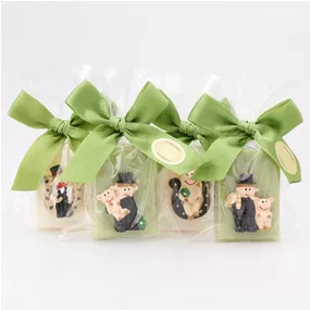 Schafmilchseife Gästeseife mit Rauchfangkehrer-Glücksschwein