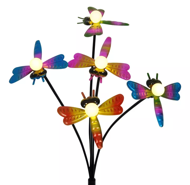 Solar Libellen auf Stab