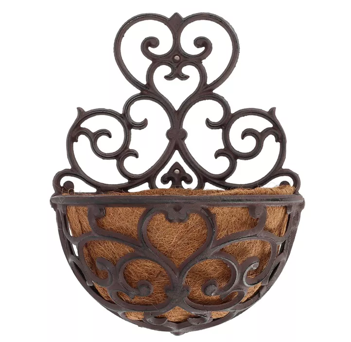 Wandpflanzschale Gusseisen + Kokoseinsatz