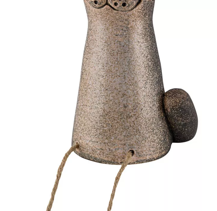 Steingut-Zaunhocker Katze