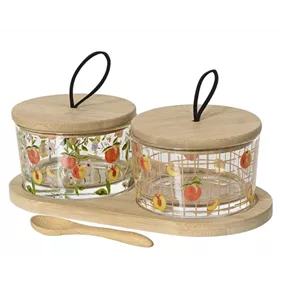 Tapas Set aus Glas