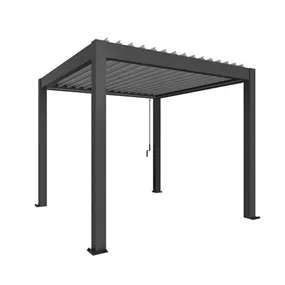 Pergola 3 x 3 dunkelgrau/silber