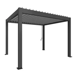 Pergola 3 x 3,5 dunkelgrau/silber