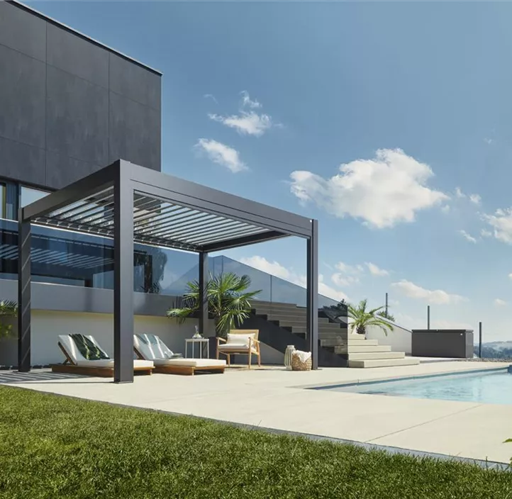 Pergola 4 x 3 dunkelgrau