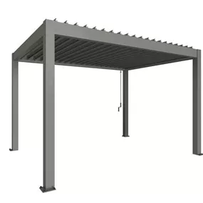 Pergola 4 x 3 quarzgrau