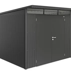 Gerätehaus AvantGarde A7 dunkelgrau mit Doppeltür