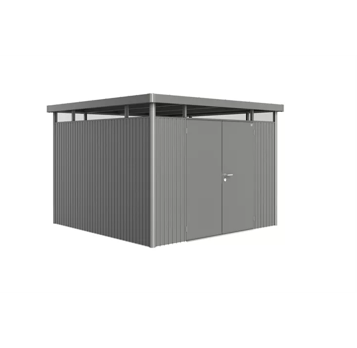 Gerätehaus HighLine H6 quarzgrau, Doppeltür