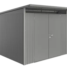 Gerätehaus AvantGarde A6 quarzgrau mit Doppeltür