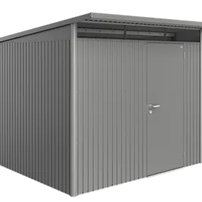 Gerätehaus AvantGarde A6 quarzgrau mit Standardtür