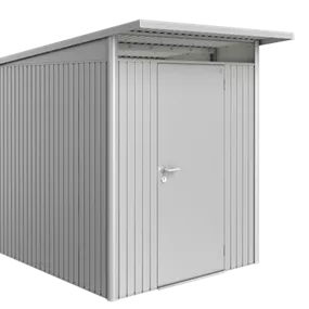 Gerätehaus AvantGarde A2 silber mit Standardtür
