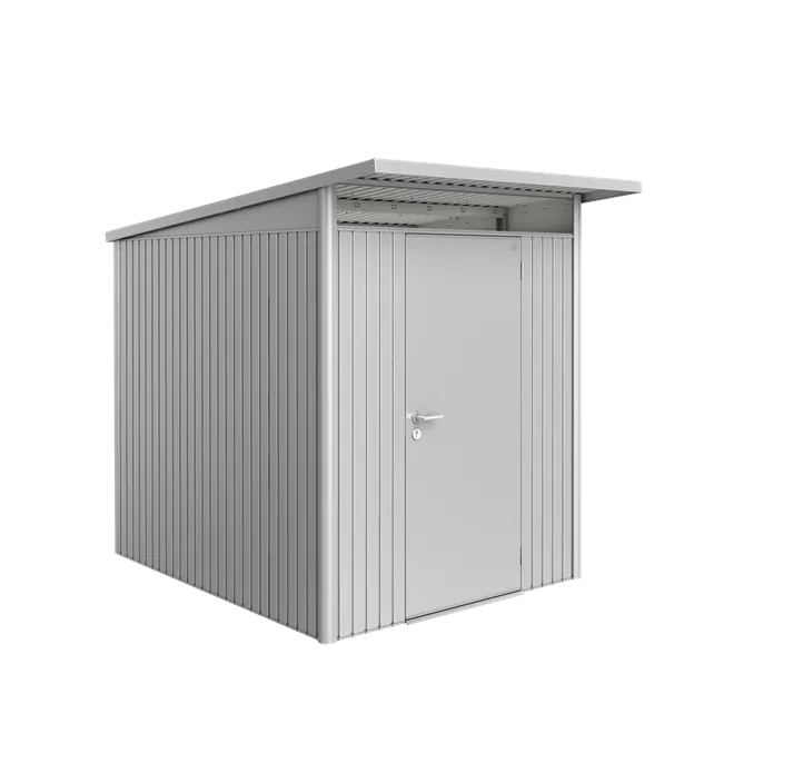 Gerätehaus AvantGarde A2 silber mit Standardtür