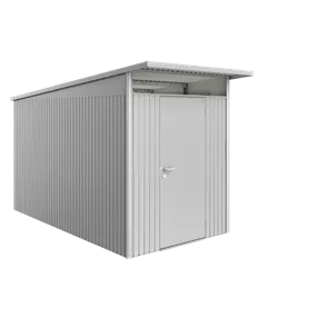 Gerätehaus AvantGarde A4 silber mit Standardtür