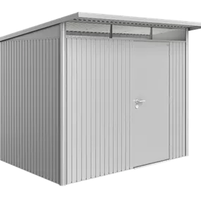 Gerätehaus AvantGarde A5 silber mit Standardtür